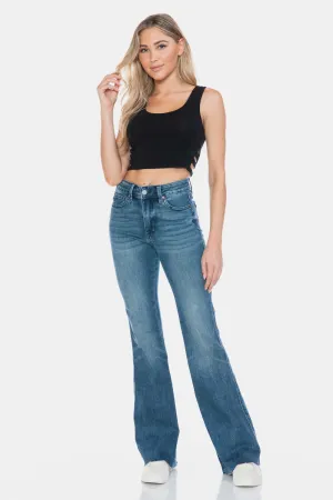 Judy Blue Cut Hem Flare Jeans *TUMMY CONTROL*