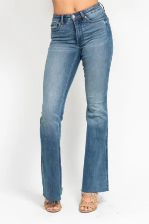 Judy Blue Mid Rise Vintage Flare Jeans