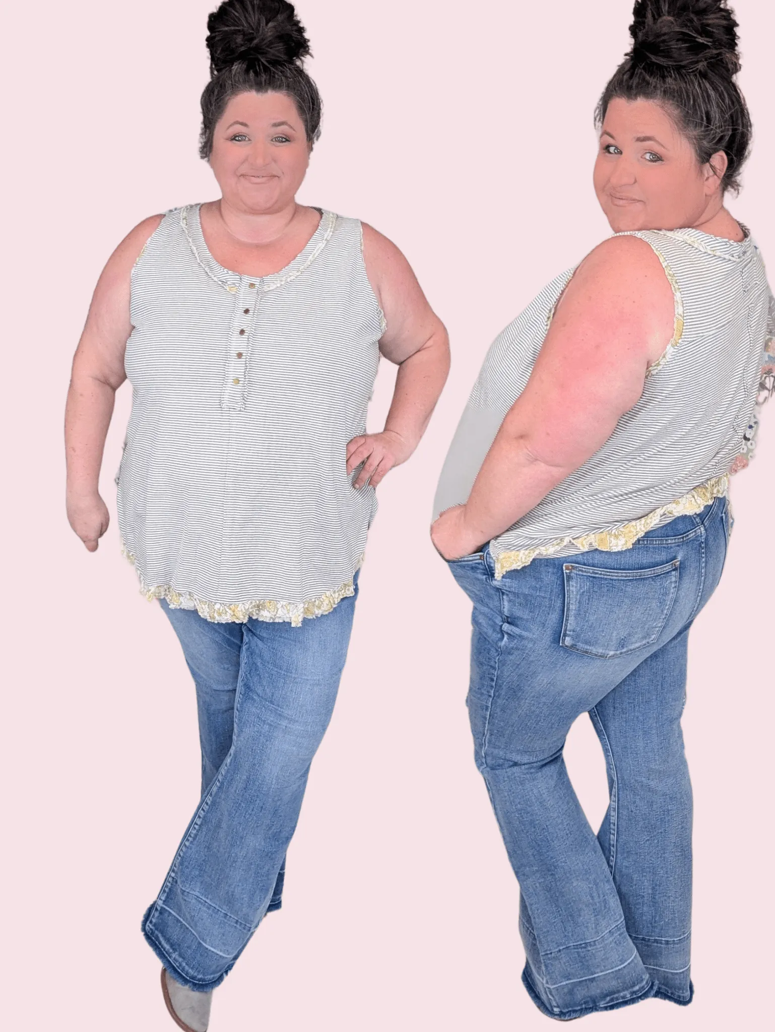 Judy Blue Tummy Control High Rise Released Hem Flare