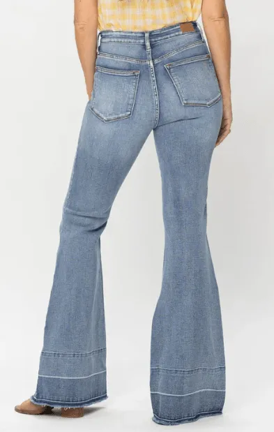 Judy Blue Tummy Control High Rise Released Hem Flare