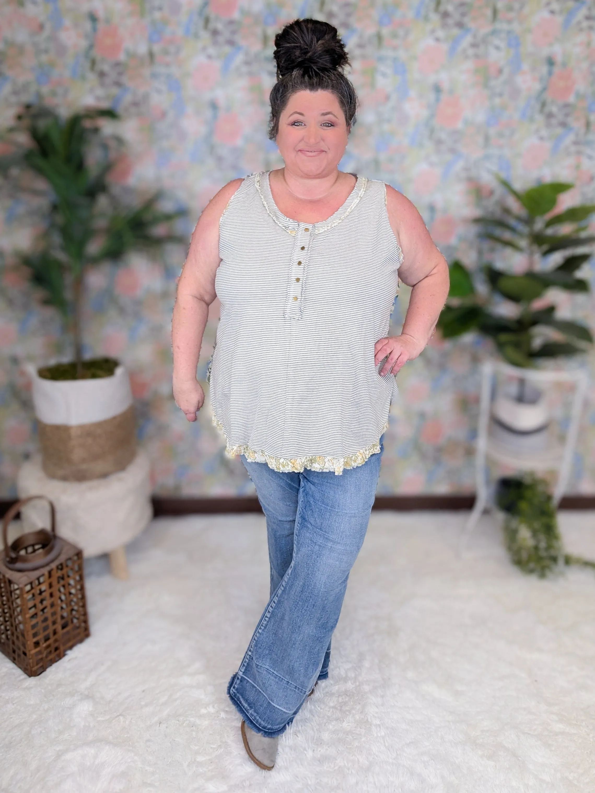 Judy Blue Tummy Control High Rise Released Hem Flare