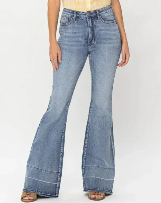 Judy Blue Tummy Control High Rise Released Hem Flare