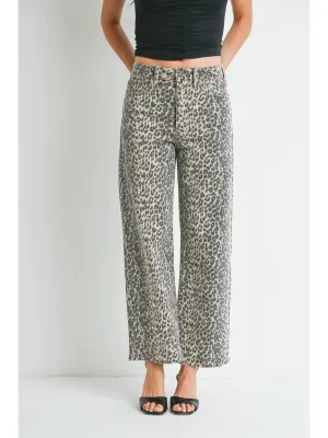 Just Black | Vintage Straight {Leopard}