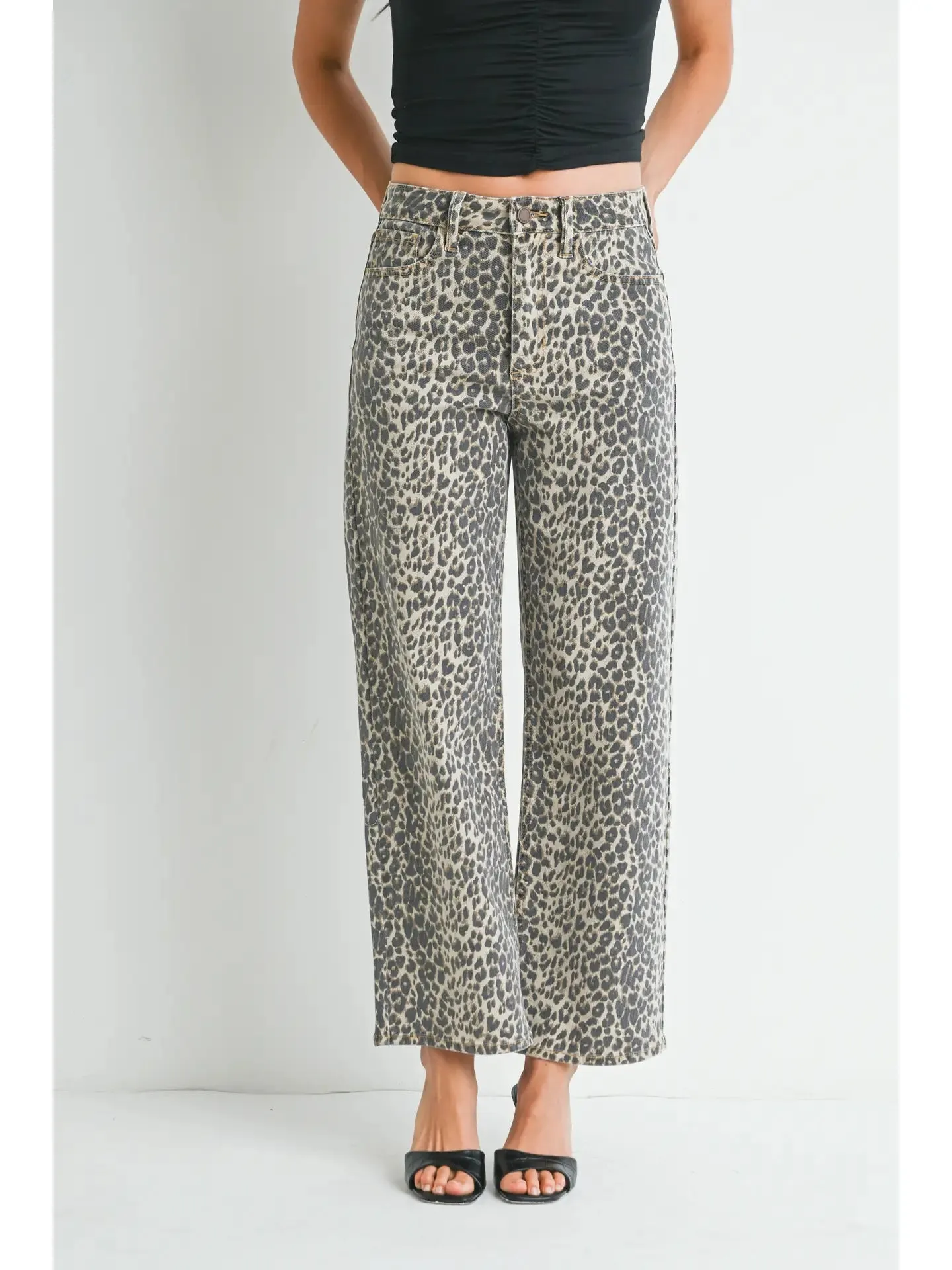 Just Black | Vintage Straight {Leopard}
