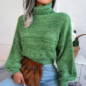 Karen - Chunky Ribbed Turtleneck Sweater for Women