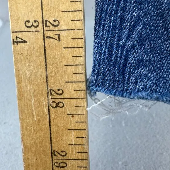 Karl Lagerfeld Paris Jeans Women's 16 Blue Cannes Straight High Rise L2TK2276