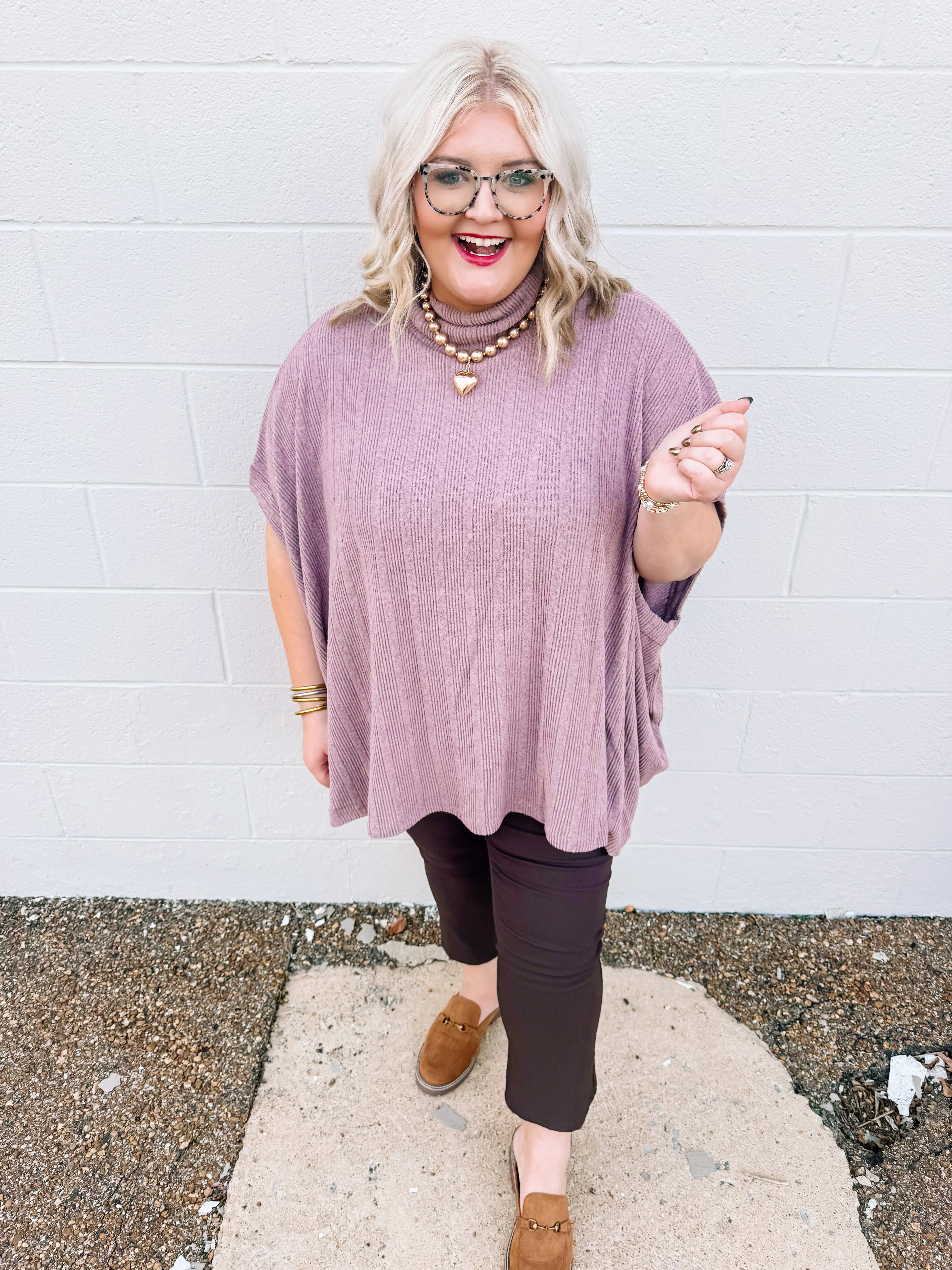 Keep Me Company Top in Mauve