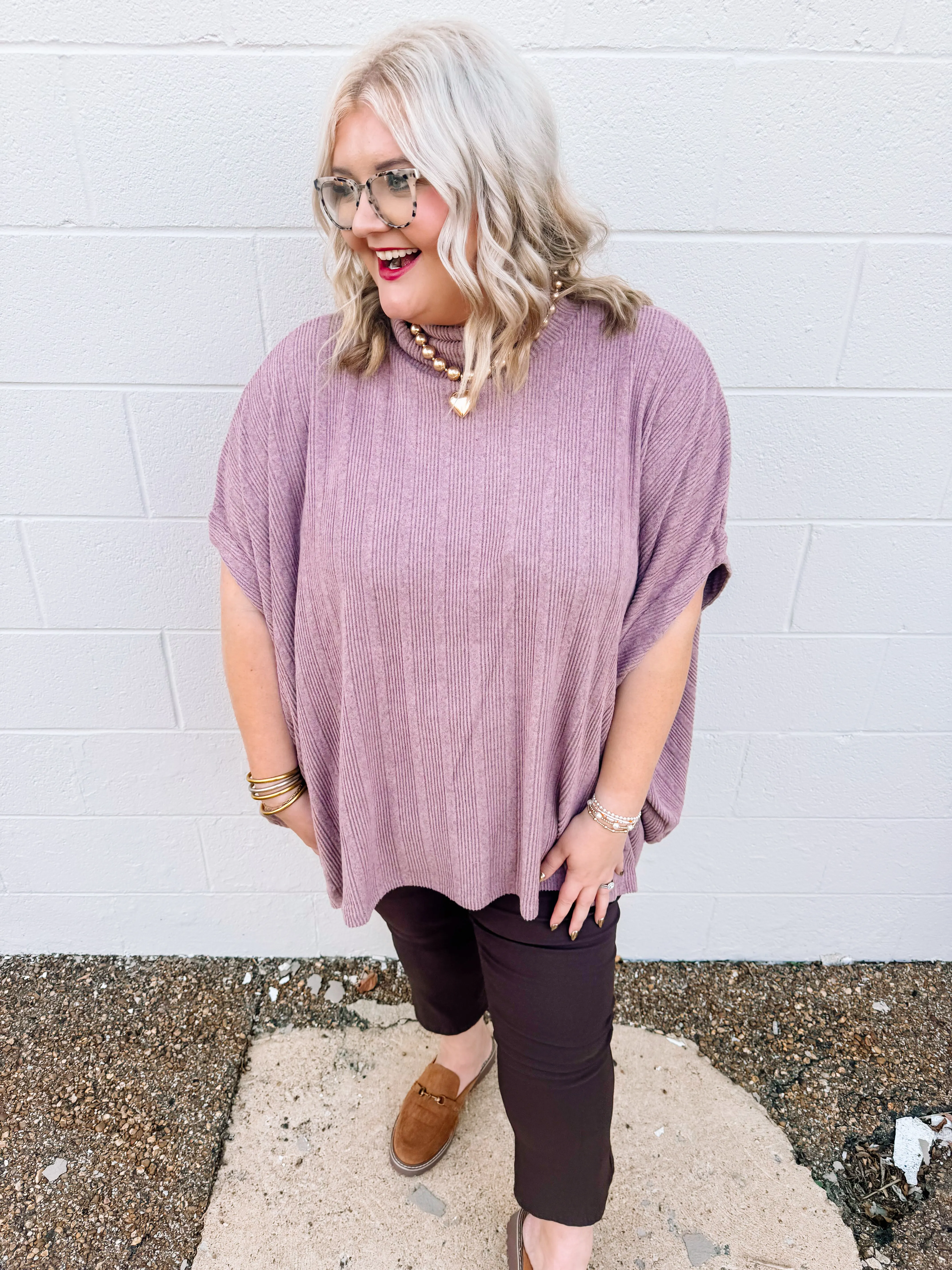Keep Me Company Top in Mauve