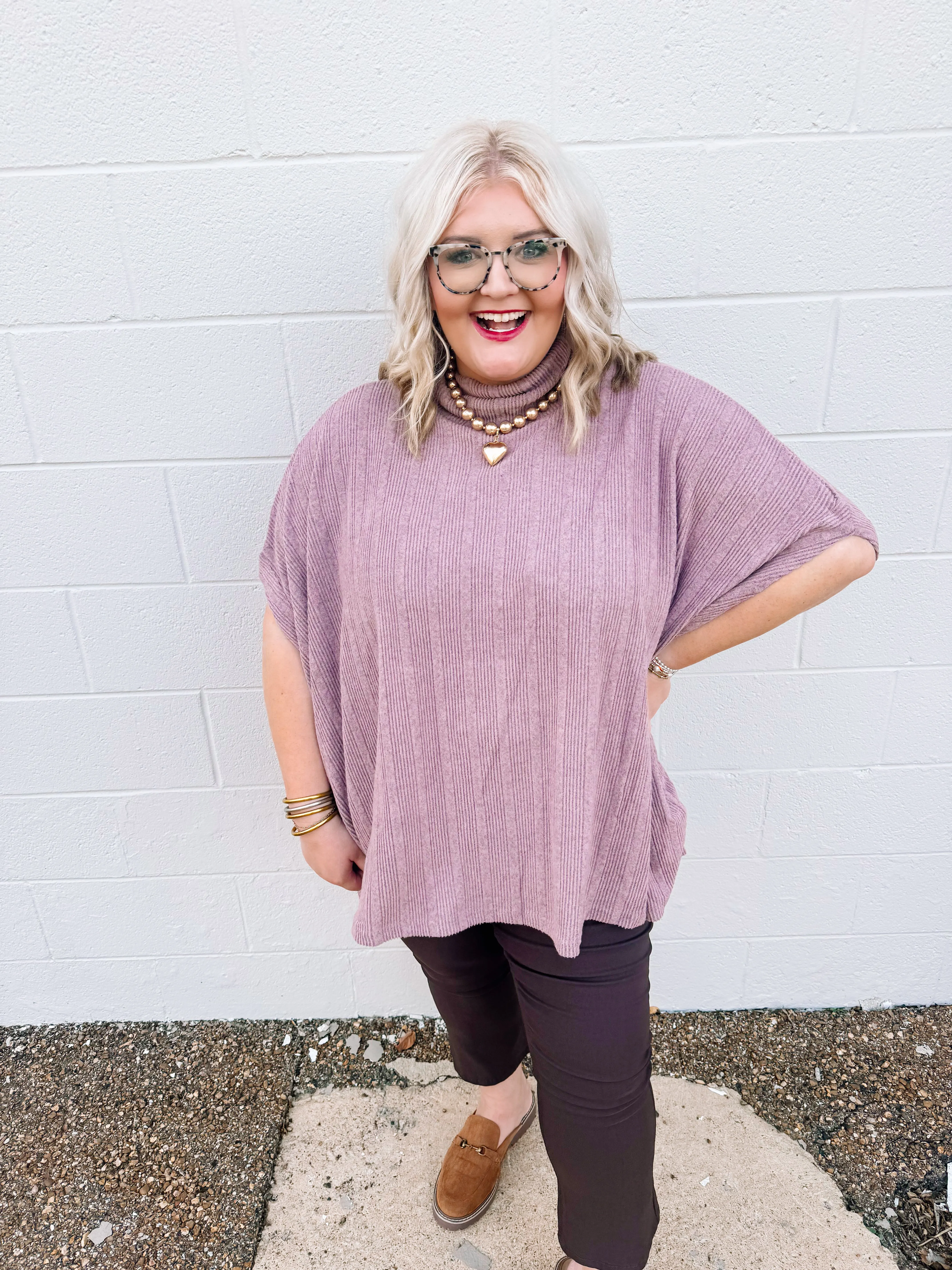 Keep Me Company Top in Mauve