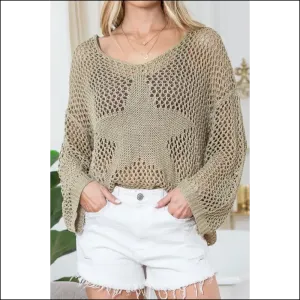 Khaki Star Pattern Sweater: so Bad It's Good  ✨ Needful Things