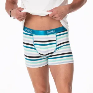 Kickee Pants Little Boy Blue Stripe Print Men's Boxer Brief