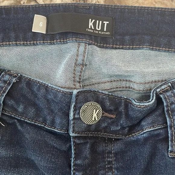 Kut from the Kloth Denim Jeans sz 6 Tapered Ankle Skinny Soft Like New