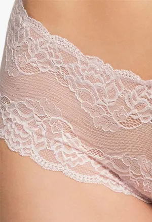 Lace Cheeky Panty- Pink Pearl