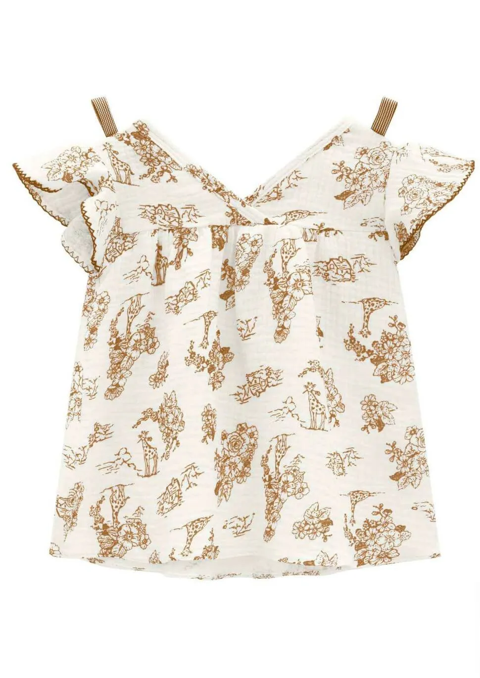 Lainey Mustard Blouse and Shorts Set