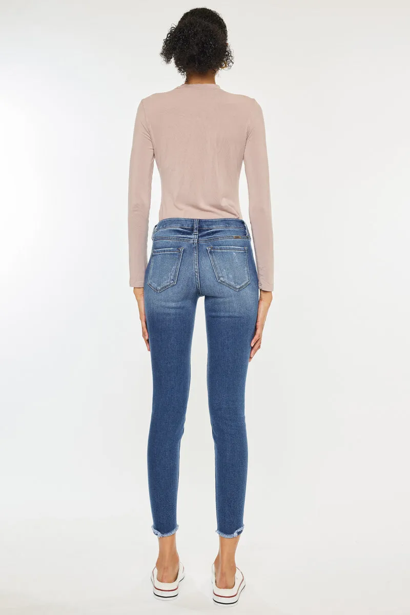 Landon Mid Rise Ankle Skinny Jeans