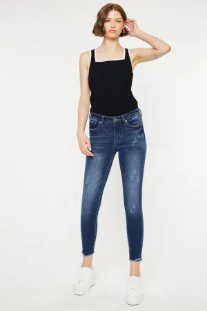 Landon Mid Rise Ankle Skinny Jeans