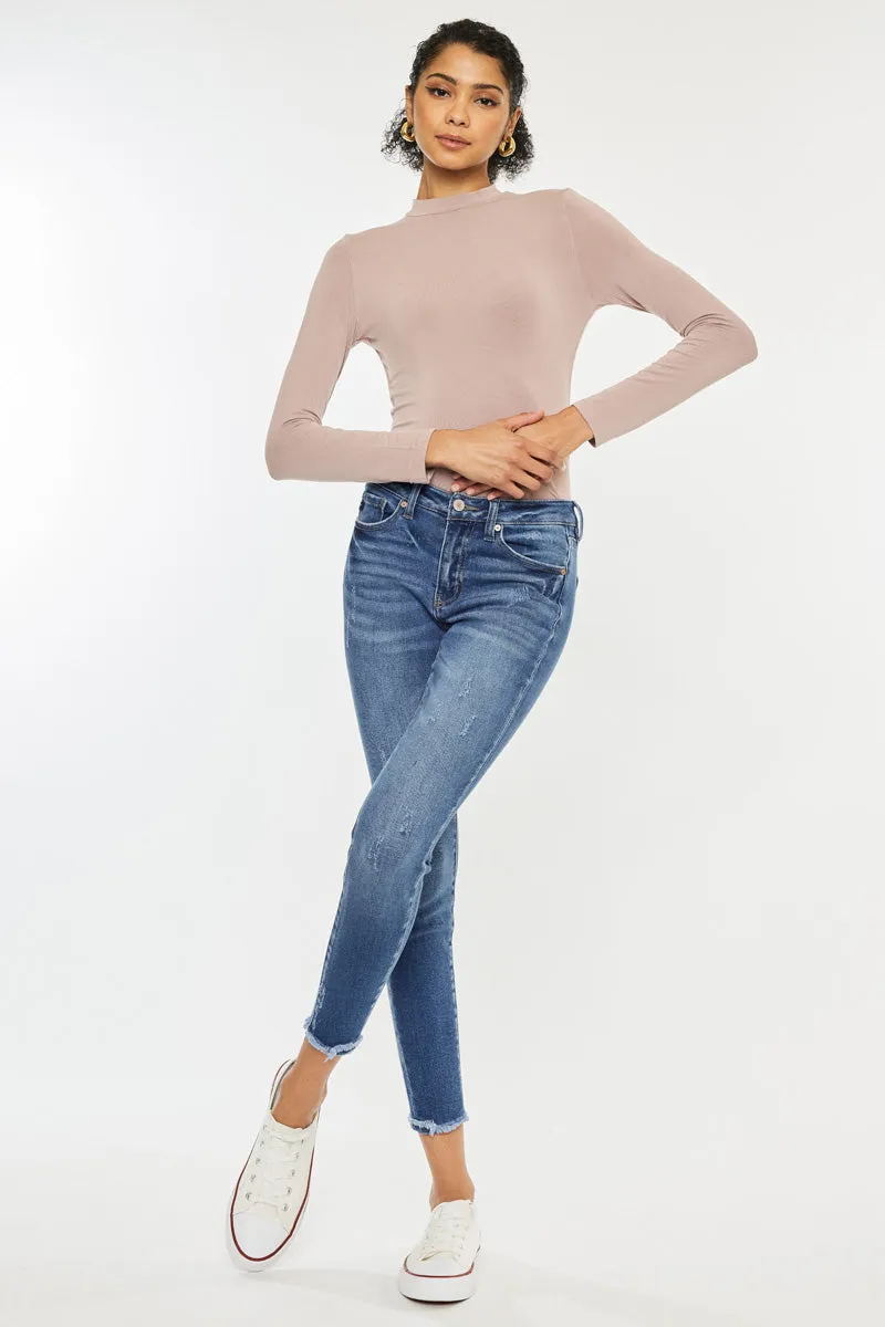 Landon Mid Rise Ankle Skinny Jeans