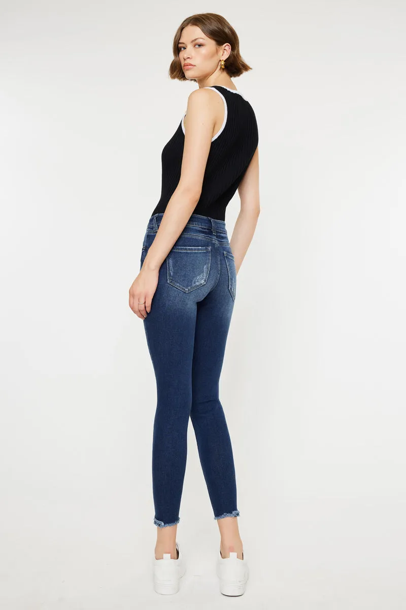 Landon Mid Rise Ankle Skinny Jeans