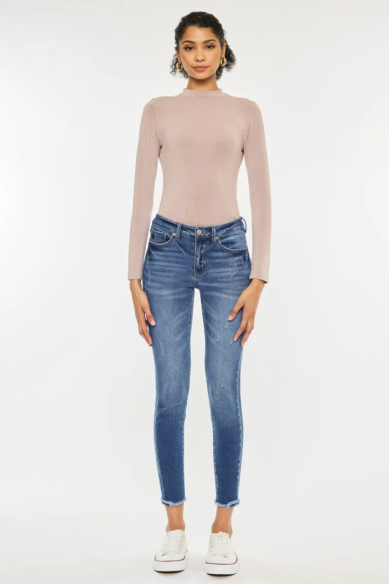Landon Mid Rise Ankle Skinny Jeans
