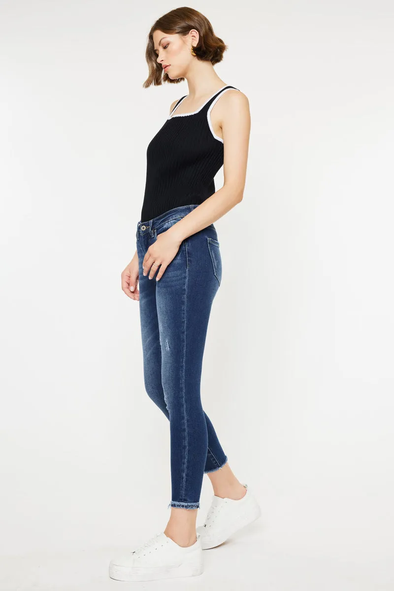 Landon Mid Rise Ankle Skinny Jeans