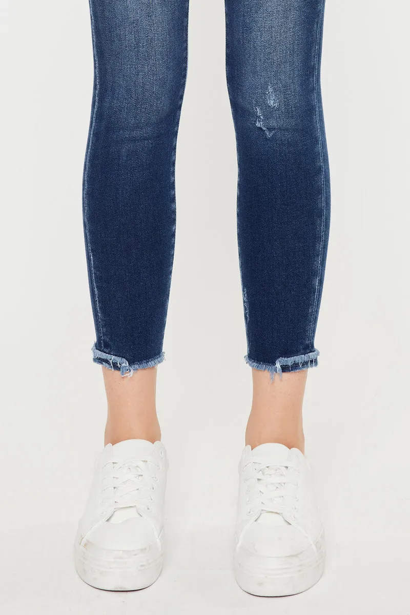 Landon Mid Rise Ankle Skinny Jeans