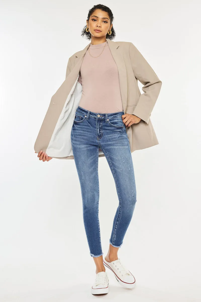 Landon Mid Rise Ankle Skinny Jeans