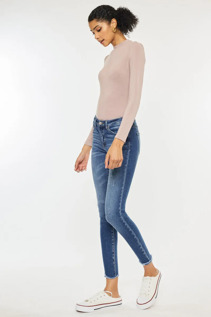 Landon Mid Rise Ankle Skinny Jeans