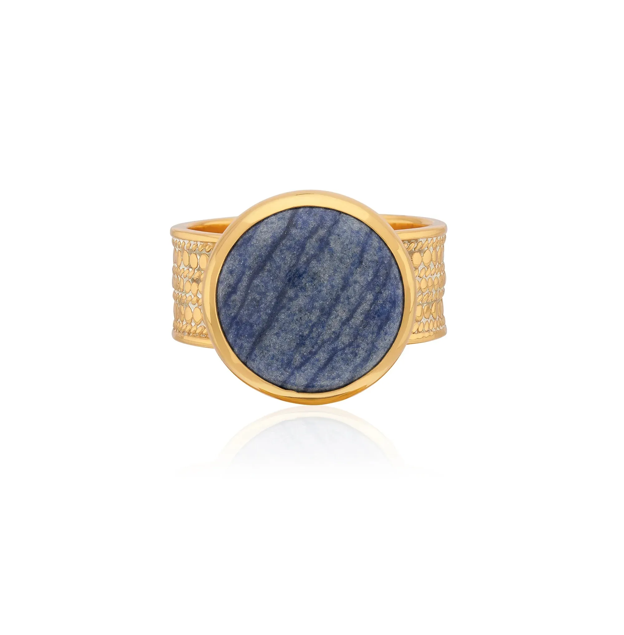 Large Dumortierite Cocktail Ring