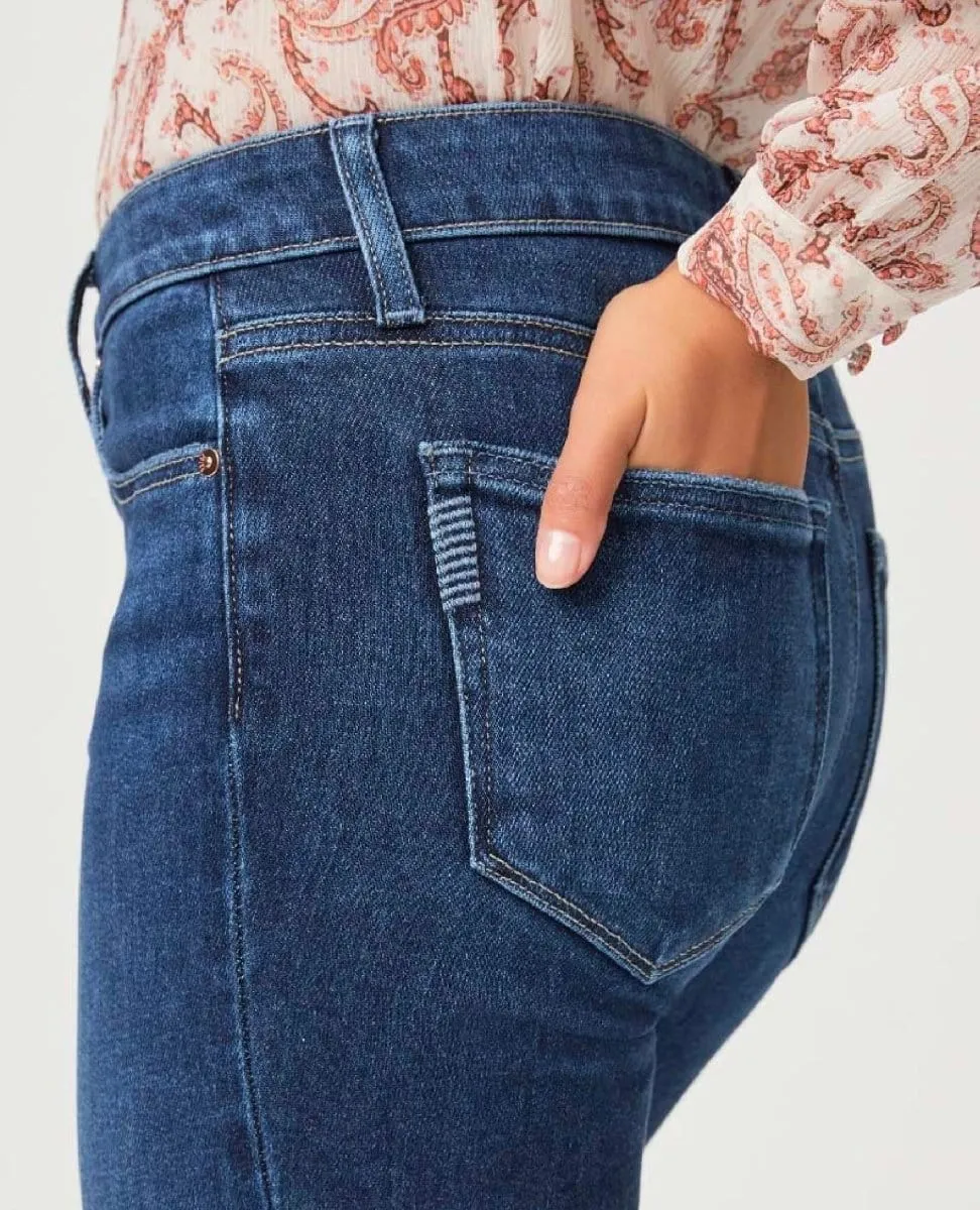 Laurel Canyon PETITE Boot Cut Jeans Foreign Film- 32" Inseam