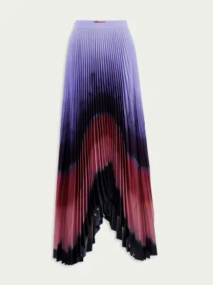 Lemnos Tie-Dye Pleated Maxi Skirt