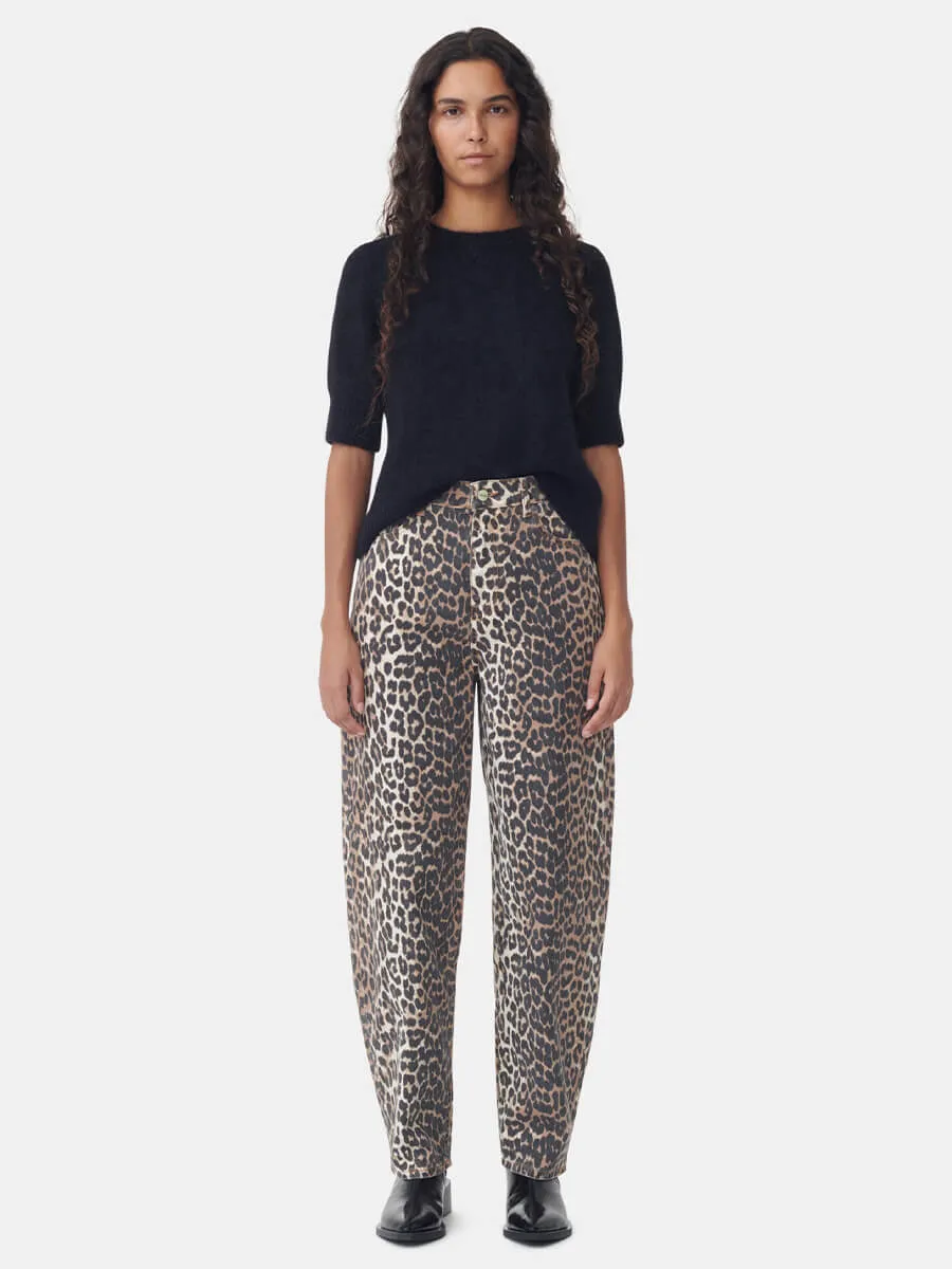 Leopard Denim Stary Jeans