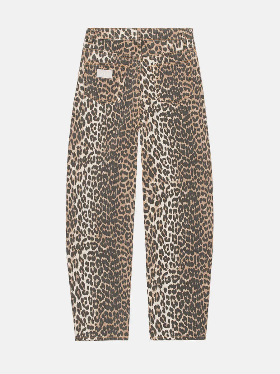Leopard Denim Stary Jeans