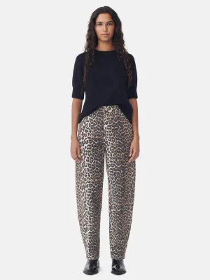 Leopard Denim Stary Jeans