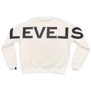 LEVELS SIGNATURE OVERSIZED CREWNECK | WHITE