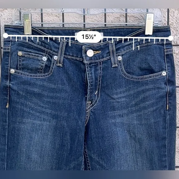 Levi’s 518 womens blue flare jeans size 7M 28X32