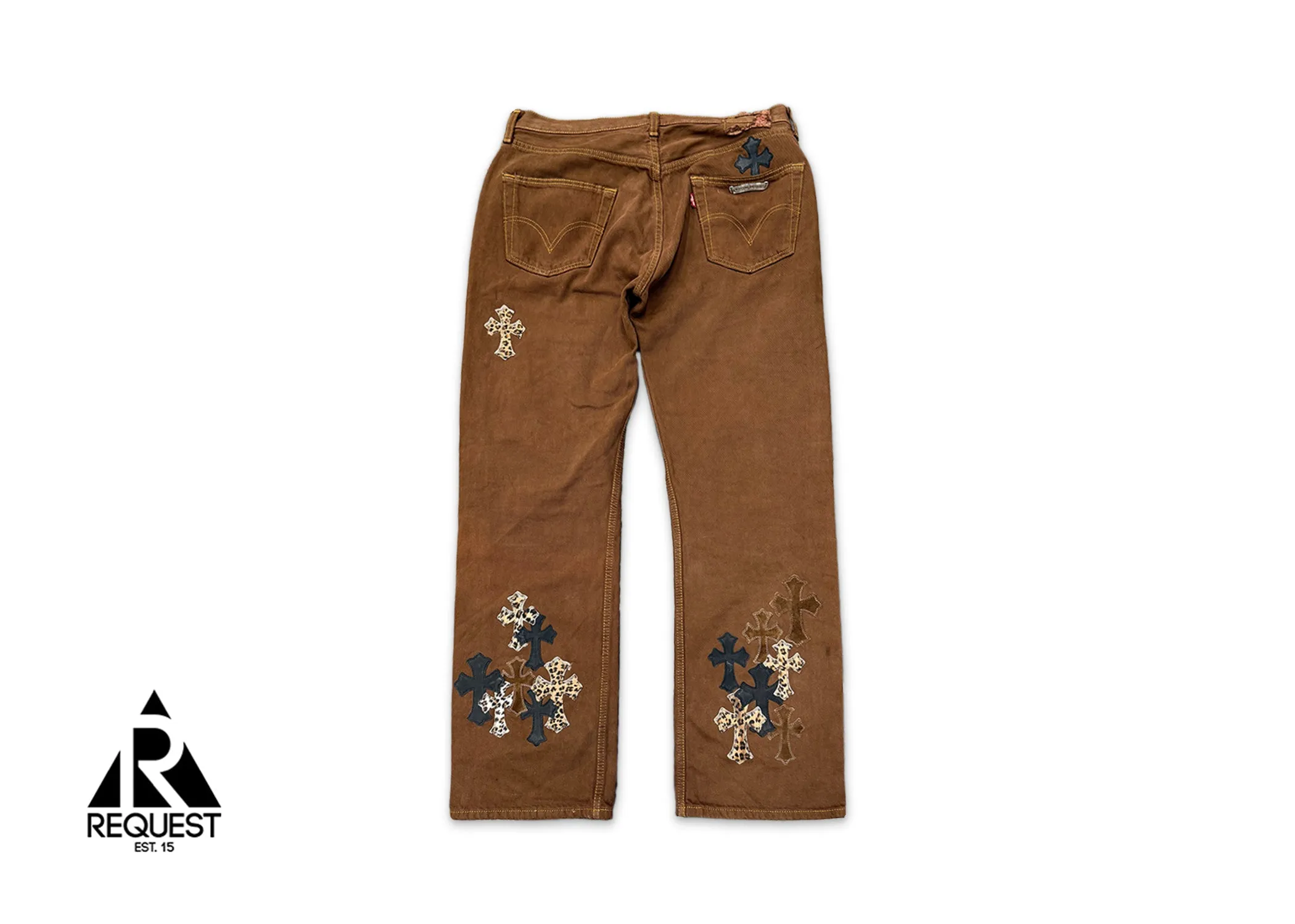 Levi's Brown Denim "Brown Black & Leopard" Crosses