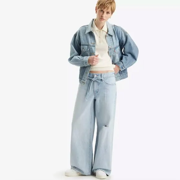 Levi's Premium XL Straight Pants - &quot;Karma's Coming&quot; Blue