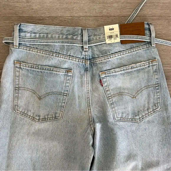 Levi's Premium XL Straight Pants - &quot;Karma's Coming&quot; Blue