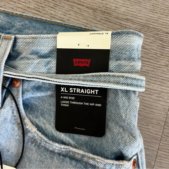 Levi's Premium XL Straight Pants - &quot;Karma's Coming&quot; Blue
