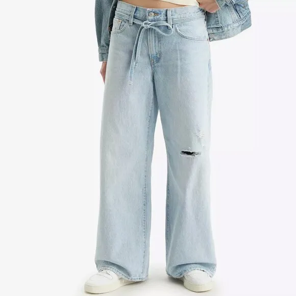 Levi's Premium XL Straight Pants - &quot;Karma's Coming&quot; Blue