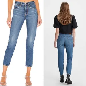 Levi’s Revolve Wedgie Icon Ankle Jeans in Athens Shut It Size 24 NWT