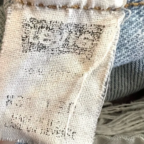 LEVI’S Vintage Denim 501 Button Fly Jeans Distressed High Rise Size 31 USA Made