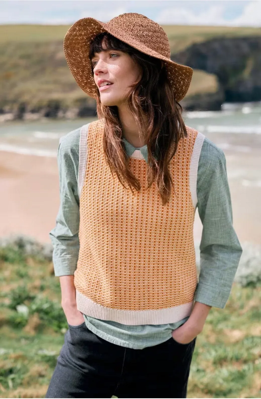 LICHEN STONE VEST - DOWNWIND CHALK SPICE