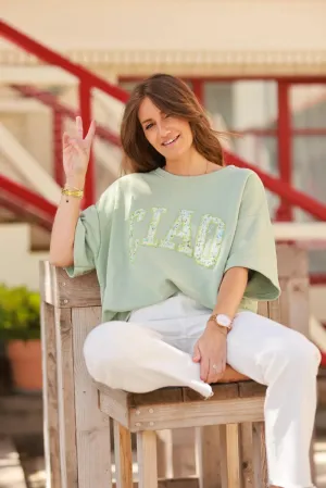 Light Olive “CIAO” Italian Knit Top