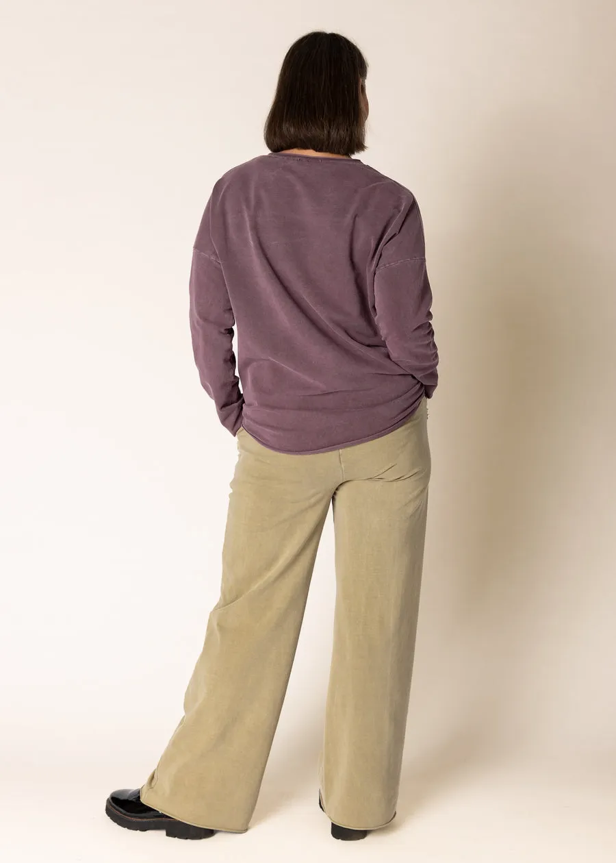 Lilia Top In Mulberry Wine - Imagine Fashion