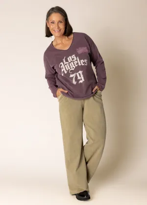 Lilia Top In Mulberry Wine - Imagine Fashion