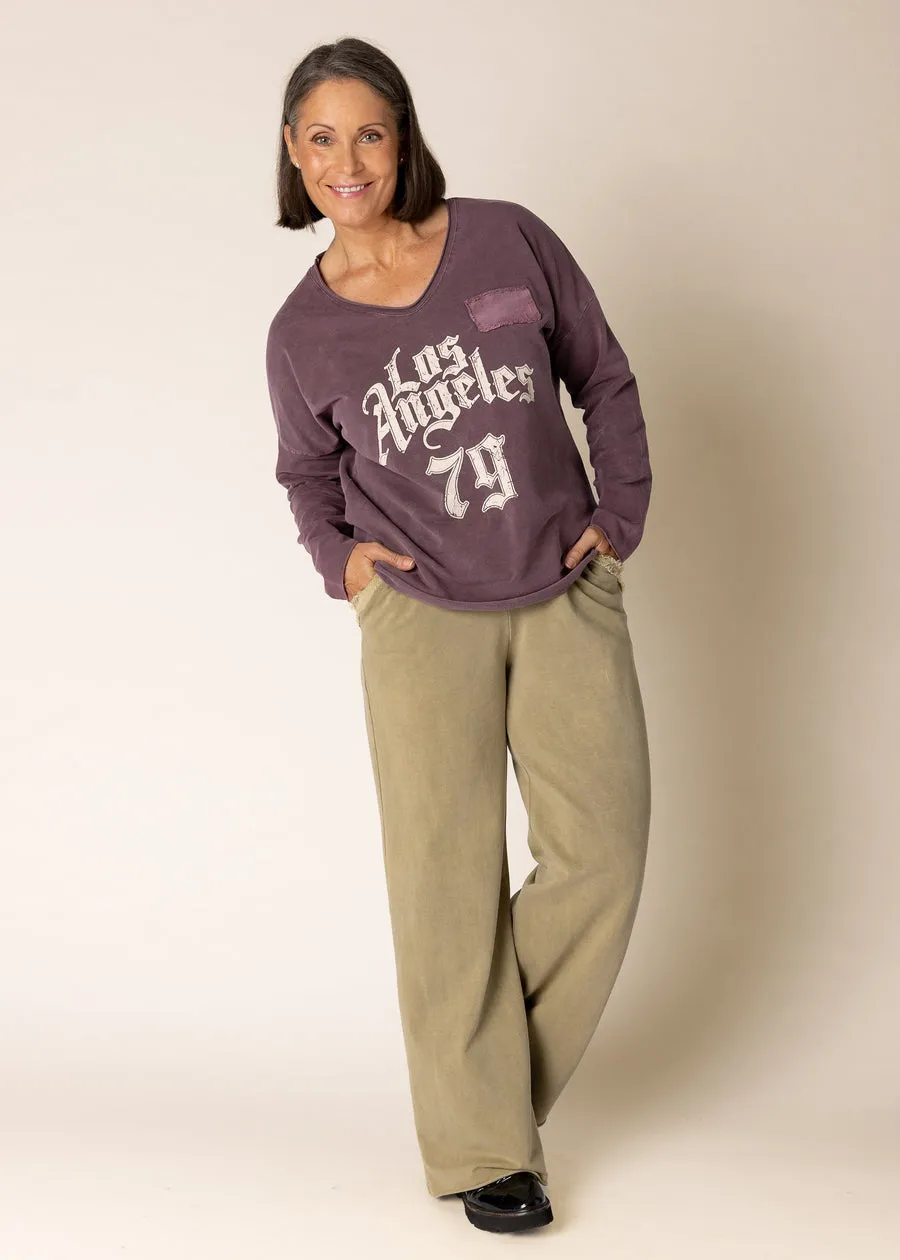 Lilia Top In Mulberry Wine - Imagine Fashion