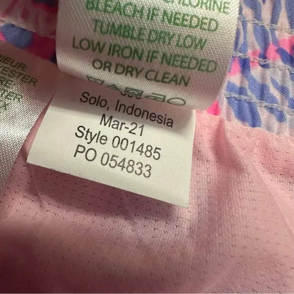 Lilly Pulitzer Luxletic Ocean Trail Short Pink Seashell Beach Size Small New