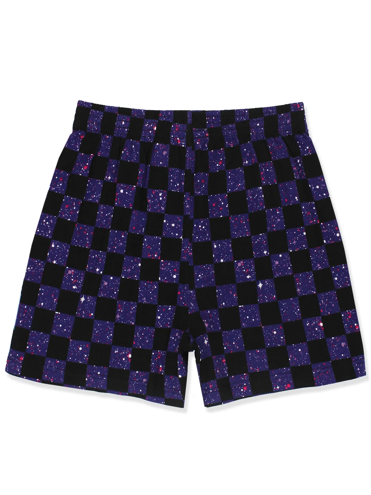 Lilo & Stitch Galaxy Check Cotton Jersey Button Fly Boxer Shorts