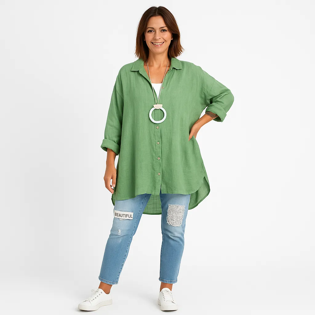 Linen Shirt | Oversized Fit | Breathable and Effortlessly Chic